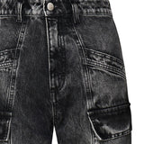 Jeans Bianca effetto aged slim fit con tasche cargo BIANCA 8019 ICON DENIM 