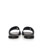 Slide in pelle con logo A80397 A036380999 DOLCE & GABBANA 