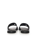 Slide in pelle con logo A80397 A036380999 DOLCE & GABBANA 