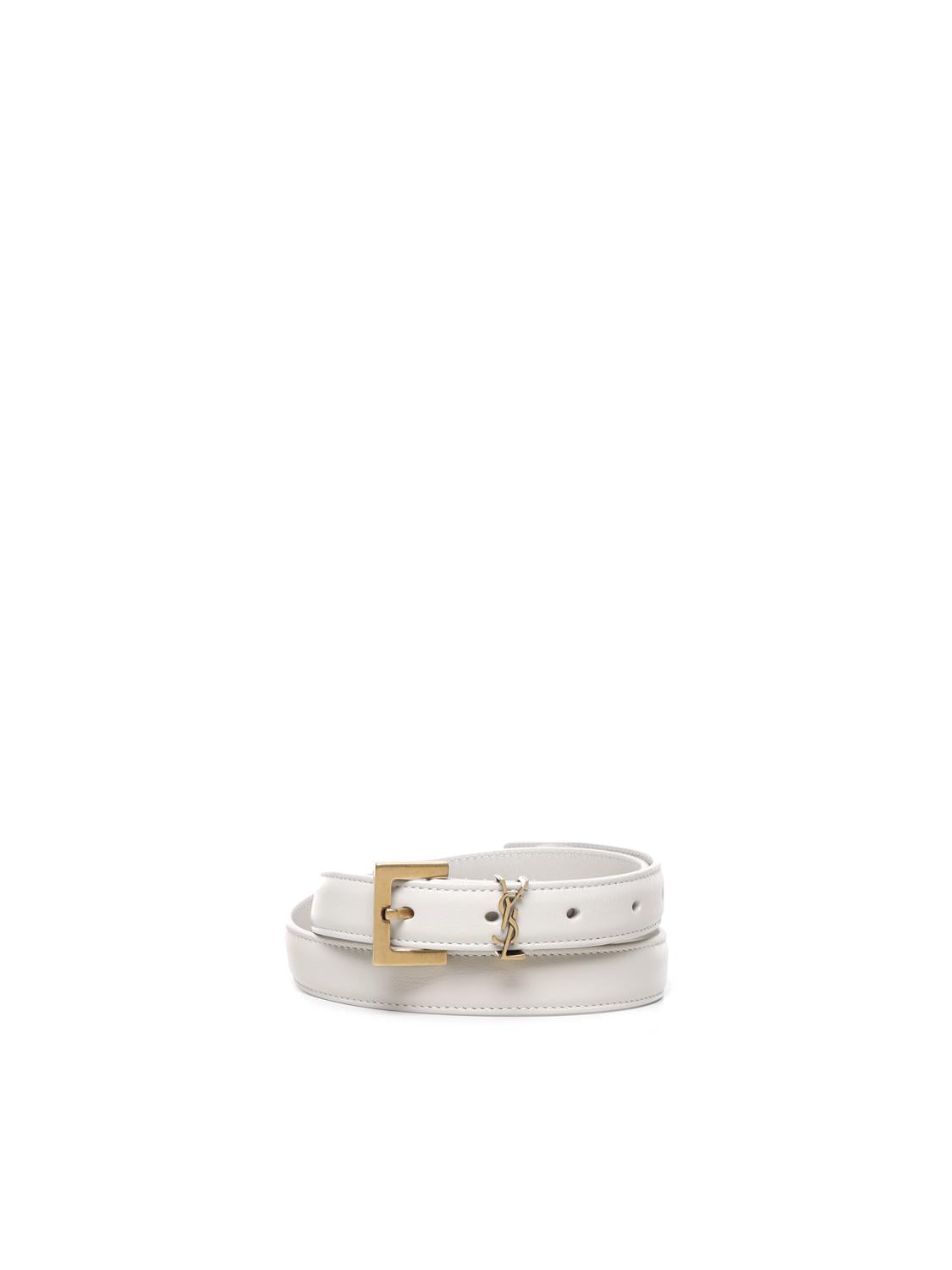 Cintura sottile Cassandre in pelle 554465 BOO0W9207 SAINT LAURENT 