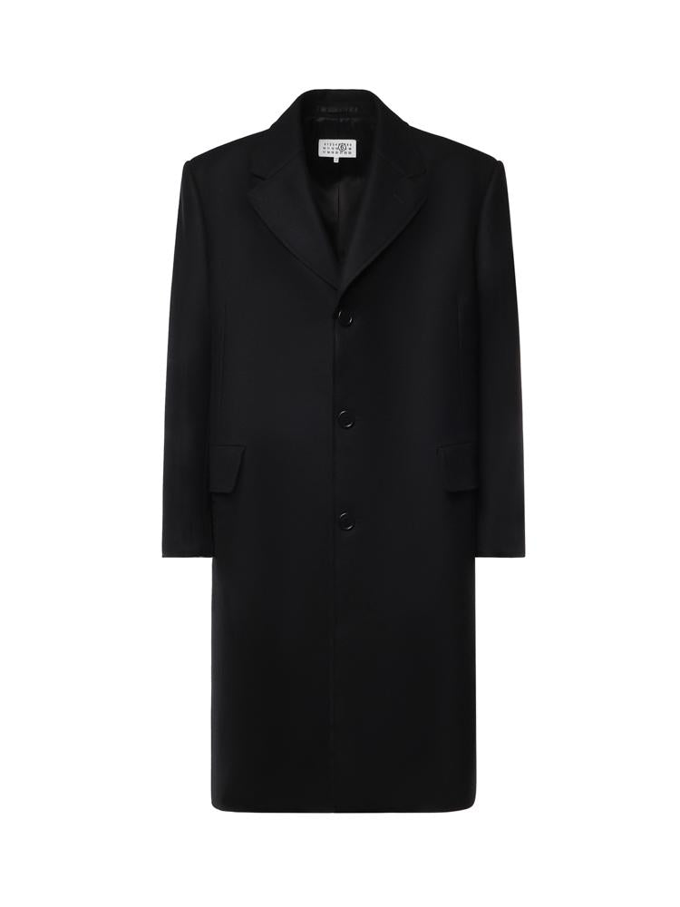 Cappotto monopetto in feltro di lana SH0AA0027 S52207900 MM6 Maison Margiela 