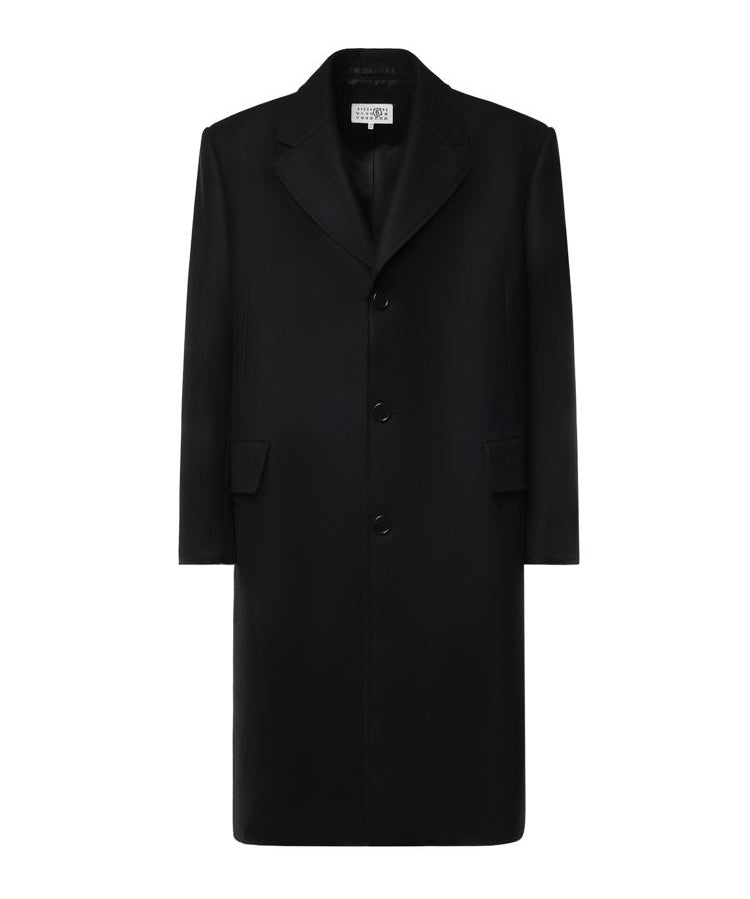 Cappotto monopetto in feltro di lana SH0AA0027 S52207900 MM6 Maison Margiela 