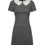 Mini abito in maglia di lana RS26038SA GR SELF-PORTRAIT 