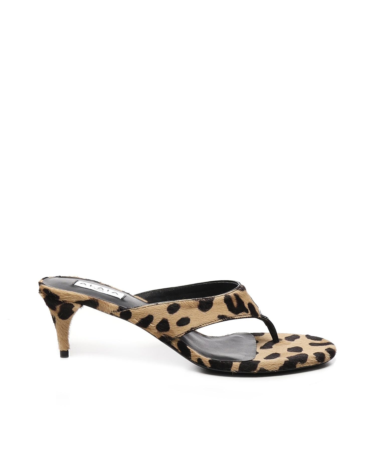 Mules Infradito animalier AA3S132CK205 157 ALAIA 