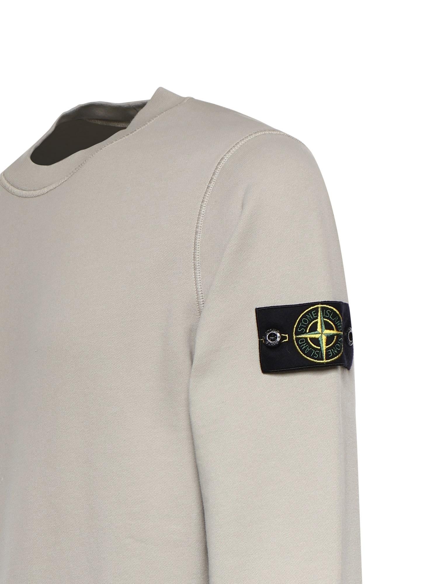 Felpa in cotone con logo L1S156100060 S0051V0061 STONE ISLAND 