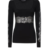 Pullover  in maglia di misto viscosa FXX19T JFMAXN0000 DOLCE & GABBANA 