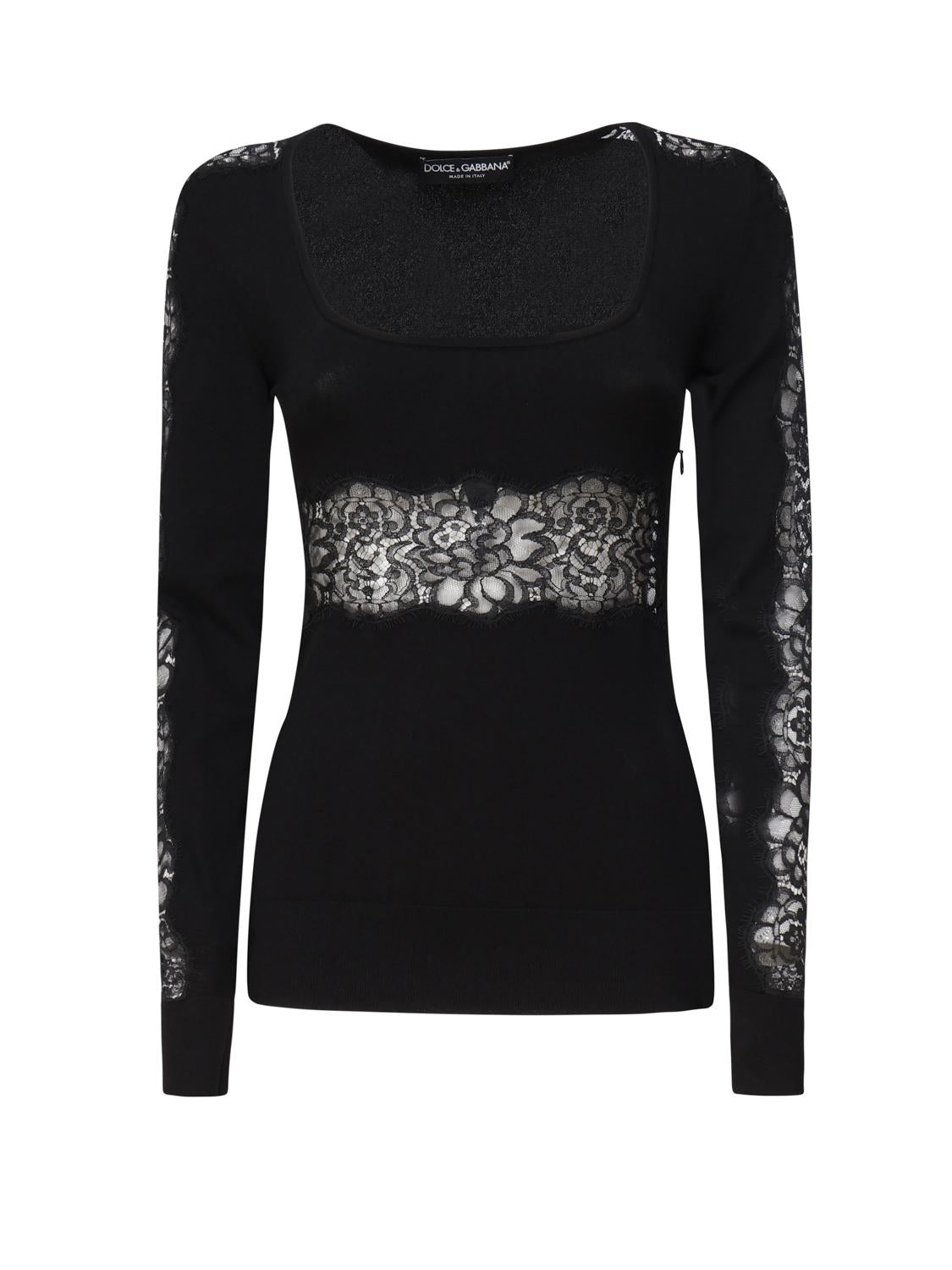 Pullover  in maglia di misto viscosa FXX19T JFMAXN0000 DOLCE & GABBANA 