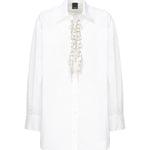 Camicia con applicazioni gioiello 104708 A2PJZ04 PINKO 