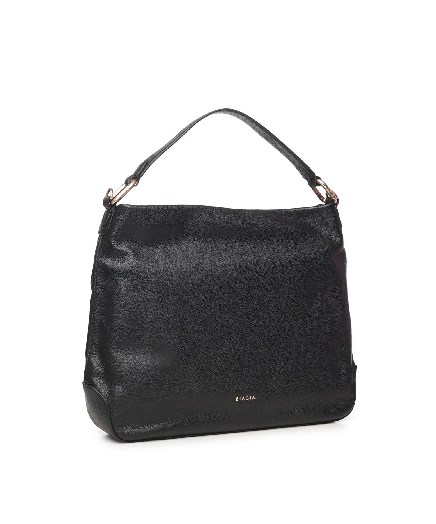 Borsa a spalla con logo BIBP9E502 NERO BIASIA 