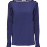 T-shirt in crêpe de Chine di seta e jersey 2611941048600 001 MAX MARA 