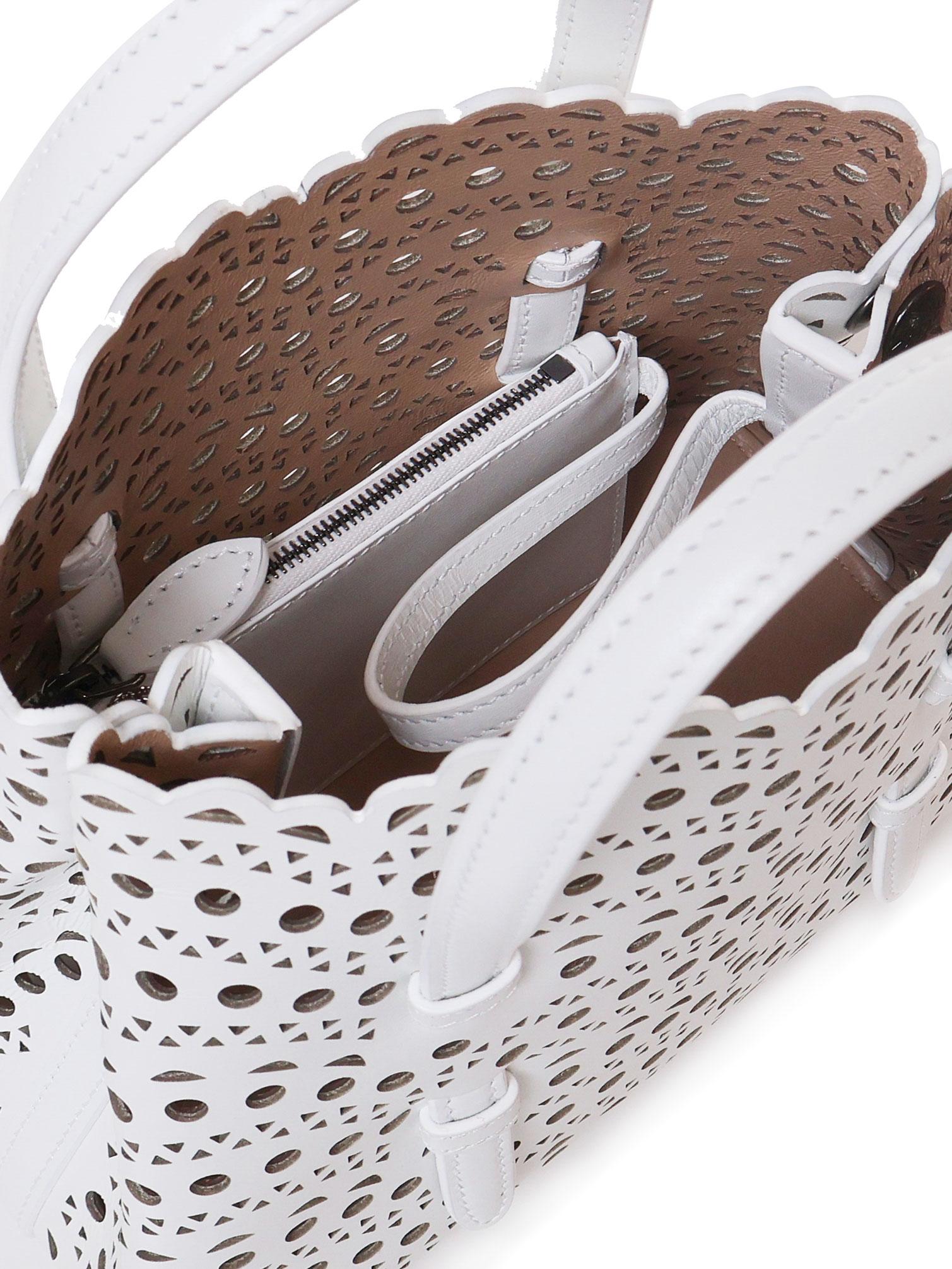 Borsa Mina 20 in pelle di vitello AA1S06720C0A44 010 ALAIA 