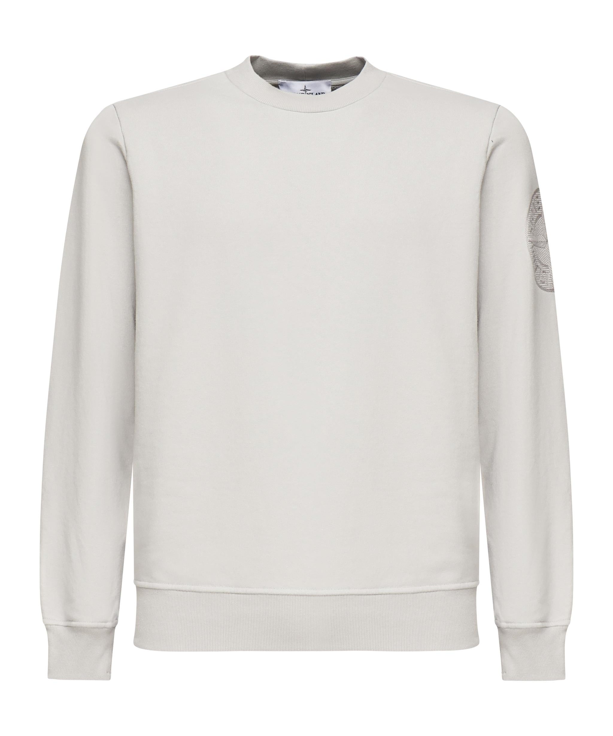 Felpa girocollo con ricamo Compass<BR/> K1S156100026 S0122V0061 STONE ISLAND 