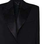 Blazer con rever in satin 1457208001 BLACK MAGDA BUTRYM 