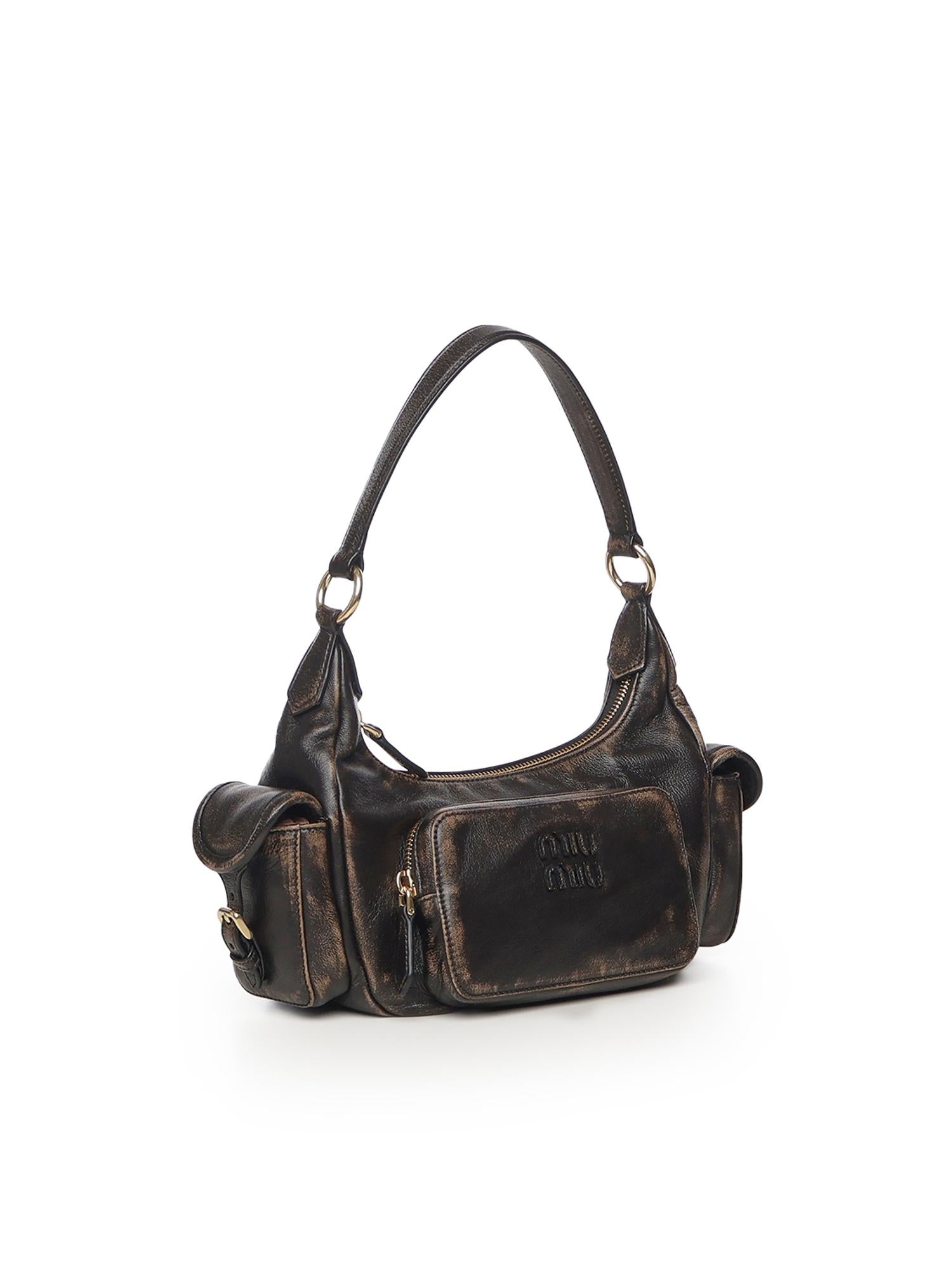 Borsa pocket in nappa 5BC188 AF8TF0201 MIU MIU 