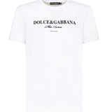 T-shirt con stampa Flock G8RN8T G7O9YW0800 DOLCE & GABBANA 