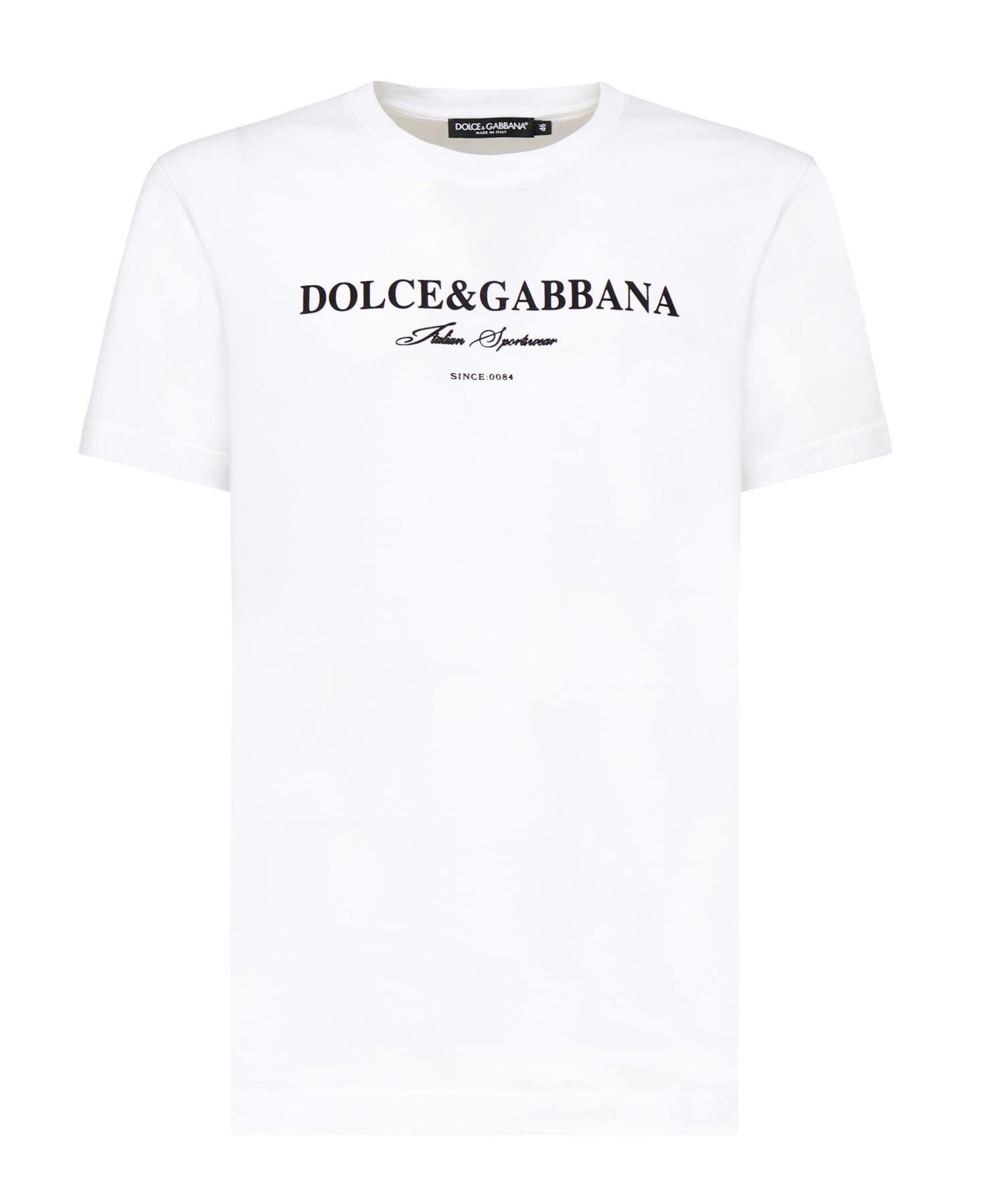 T-shirt con stampa Flock G8RN8T G7O9YW0800 DOLCE & GABBANA 