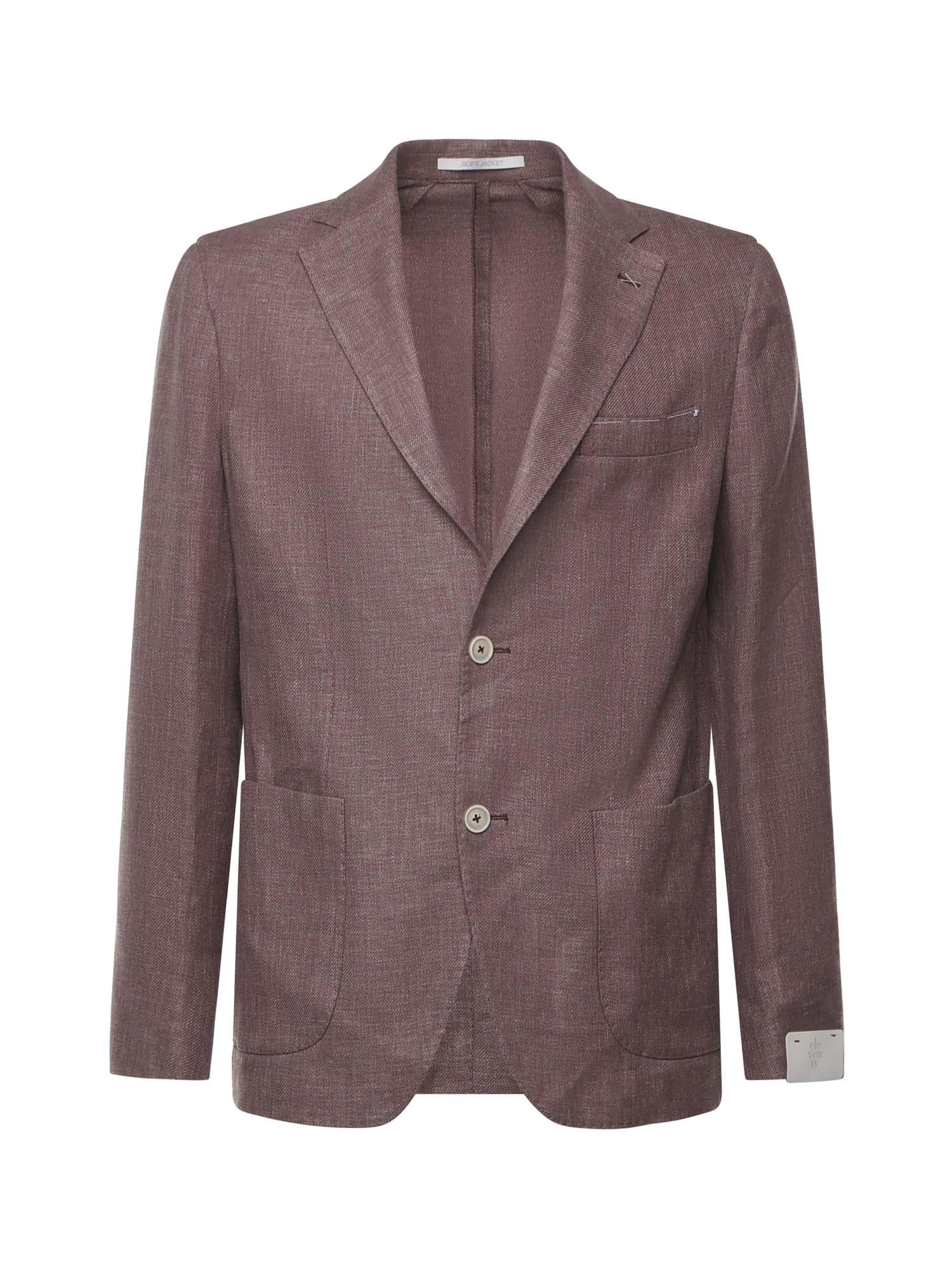 Giacca monopetto con toppa e tasca K75GIAC12TES0K024 47 ELEVENTY 