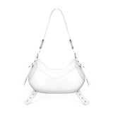 Borsa a spalla Y2K.001 FBBP70001 -BIANCO/NIKEL BIASIA 