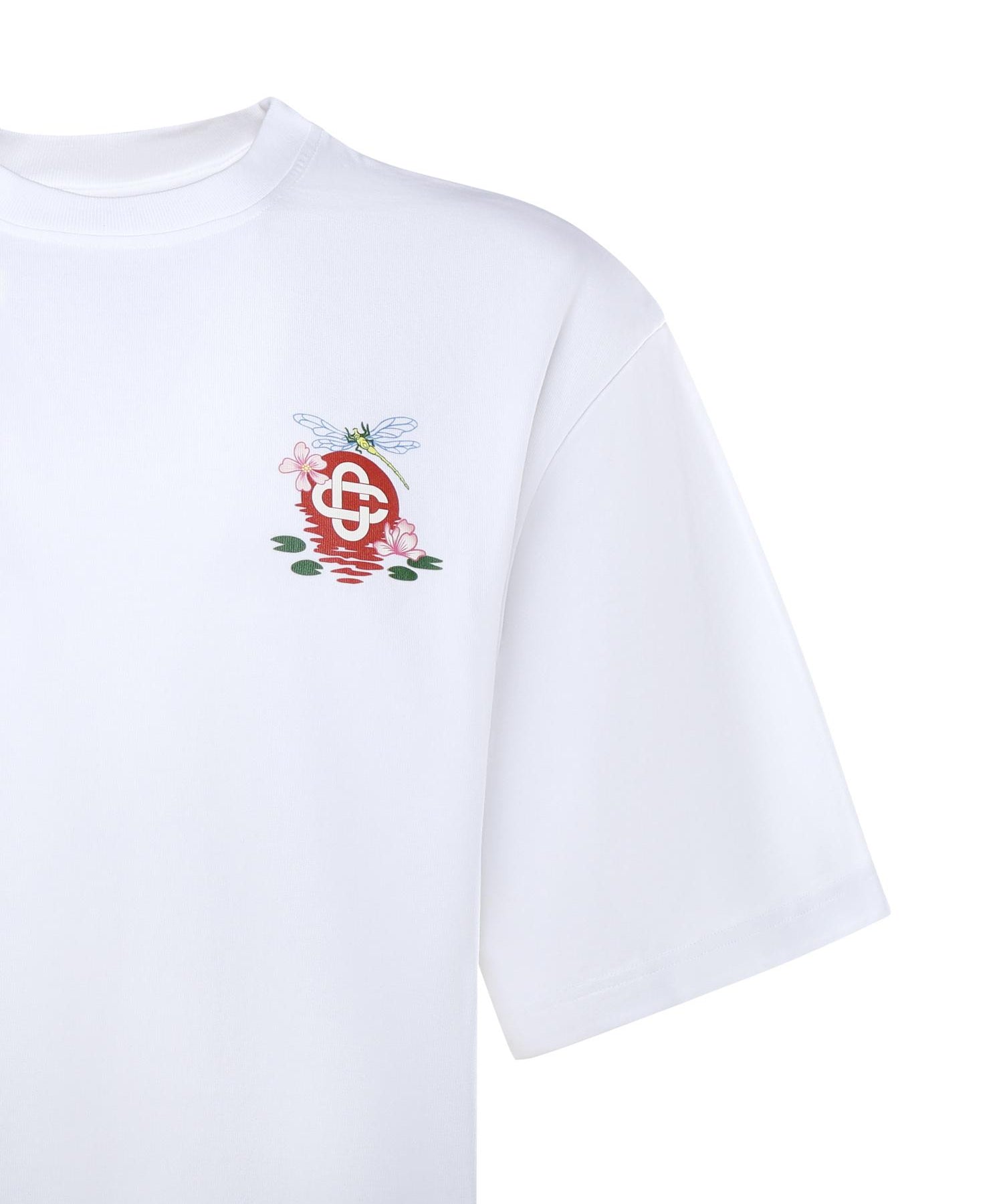 T-shirt Dragonfly in cotone<BR/> MAW25JTS044 08 CASABLANCA 