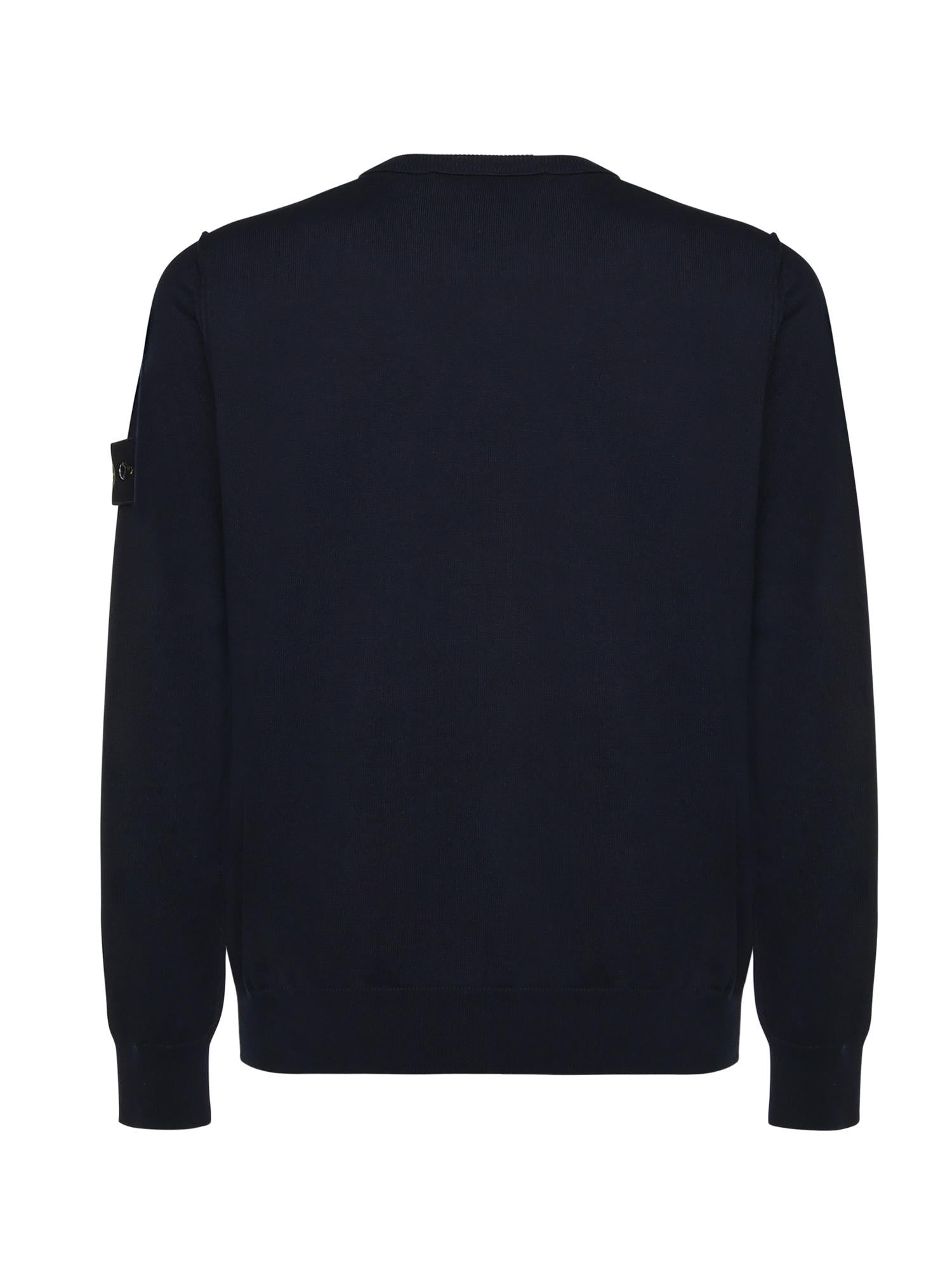 Maglione in cotone con logo L1S155100053 S00B2V0020 STONE ISLAND 