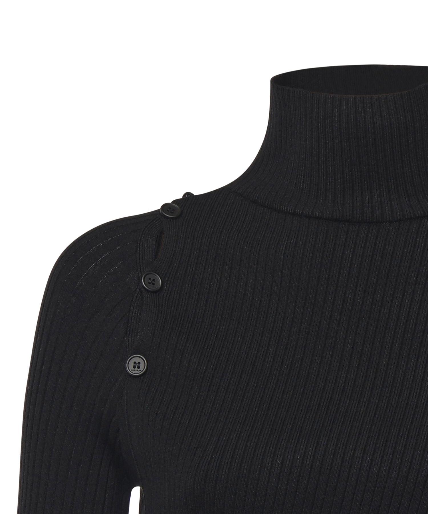 Maglione con bottoni obliqui 425MPU258FI001 9999 COURREGES 
