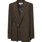 Giacca drappeggiata in lana S359Y03XAE 4160 LOEWE 