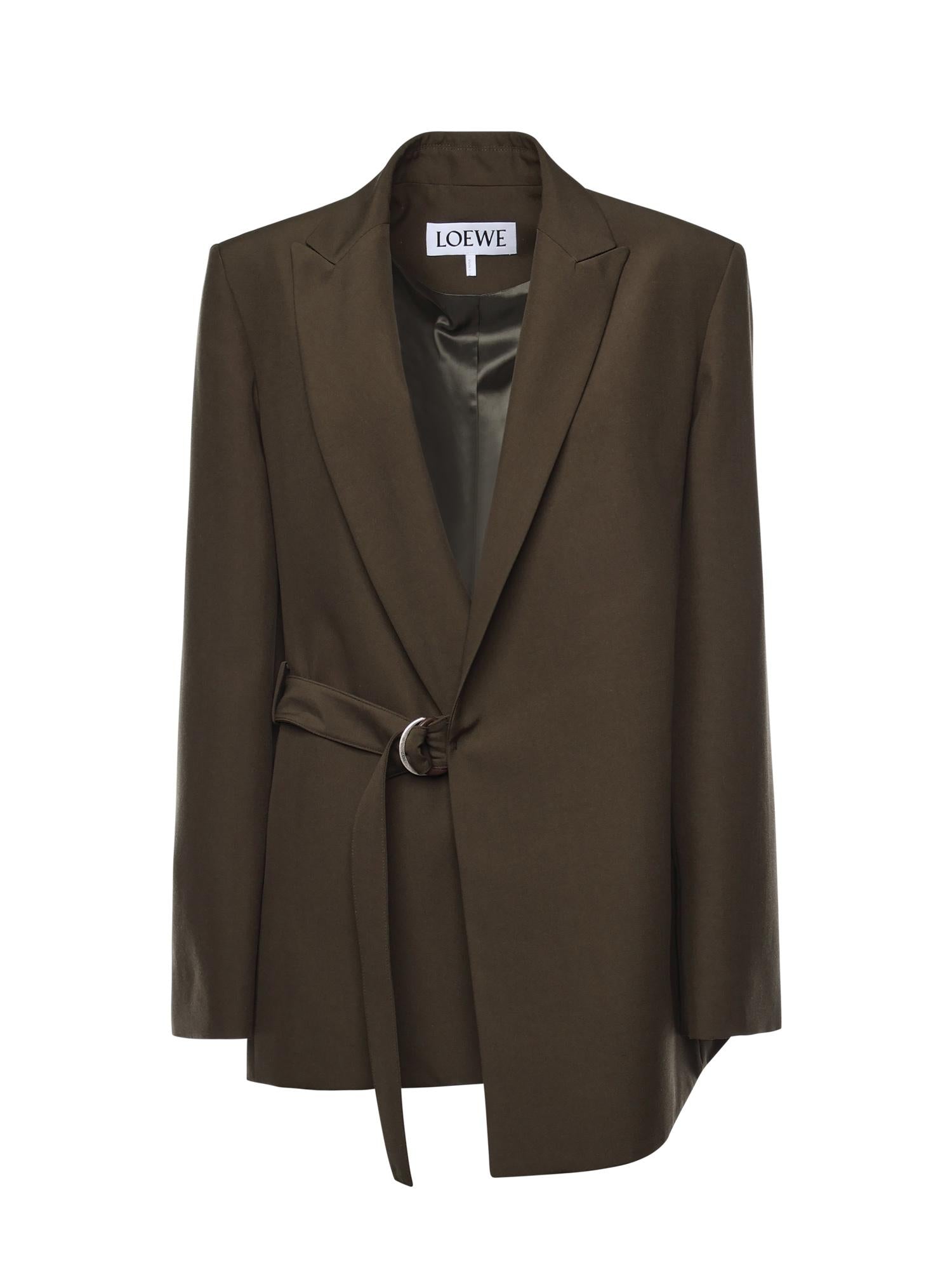 Giacca drappeggiata in lana S359Y03XAE 4160 LOEWE 