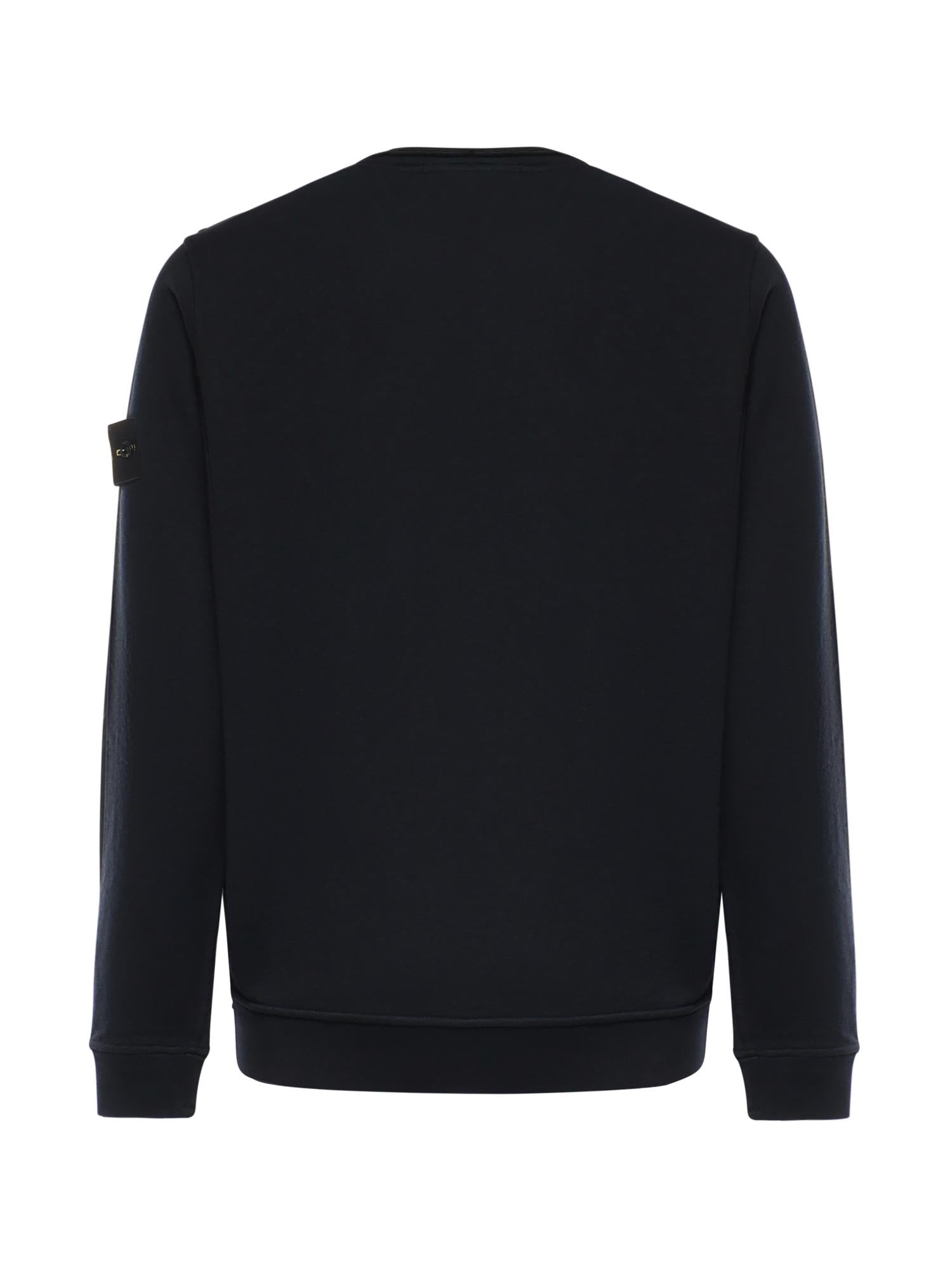 Felpa in cotone malfilé con logo L1S156100034 S0060V0020 STONE ISLAND 