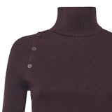 Maglione con bottoni obliqui <BR/> 425MPU258FI001 4010 COURREGES 