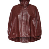 Mantella cropped in pelle 871813 TUS126500 BALENCIAGA 