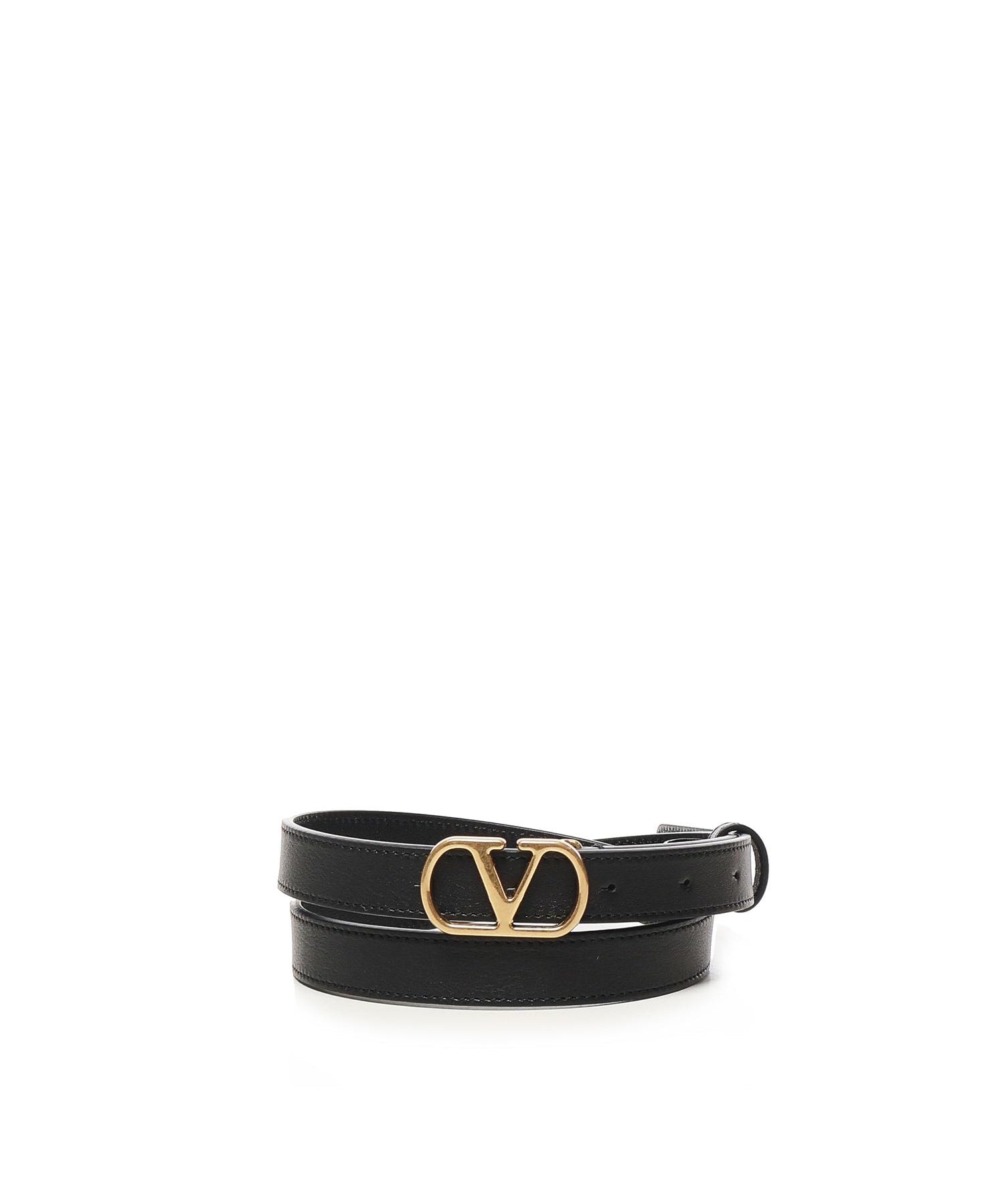 Cintura Vlogo Signature in pelle 8W2T0SM7 IYR0NO VALENTINO GARAVANI 