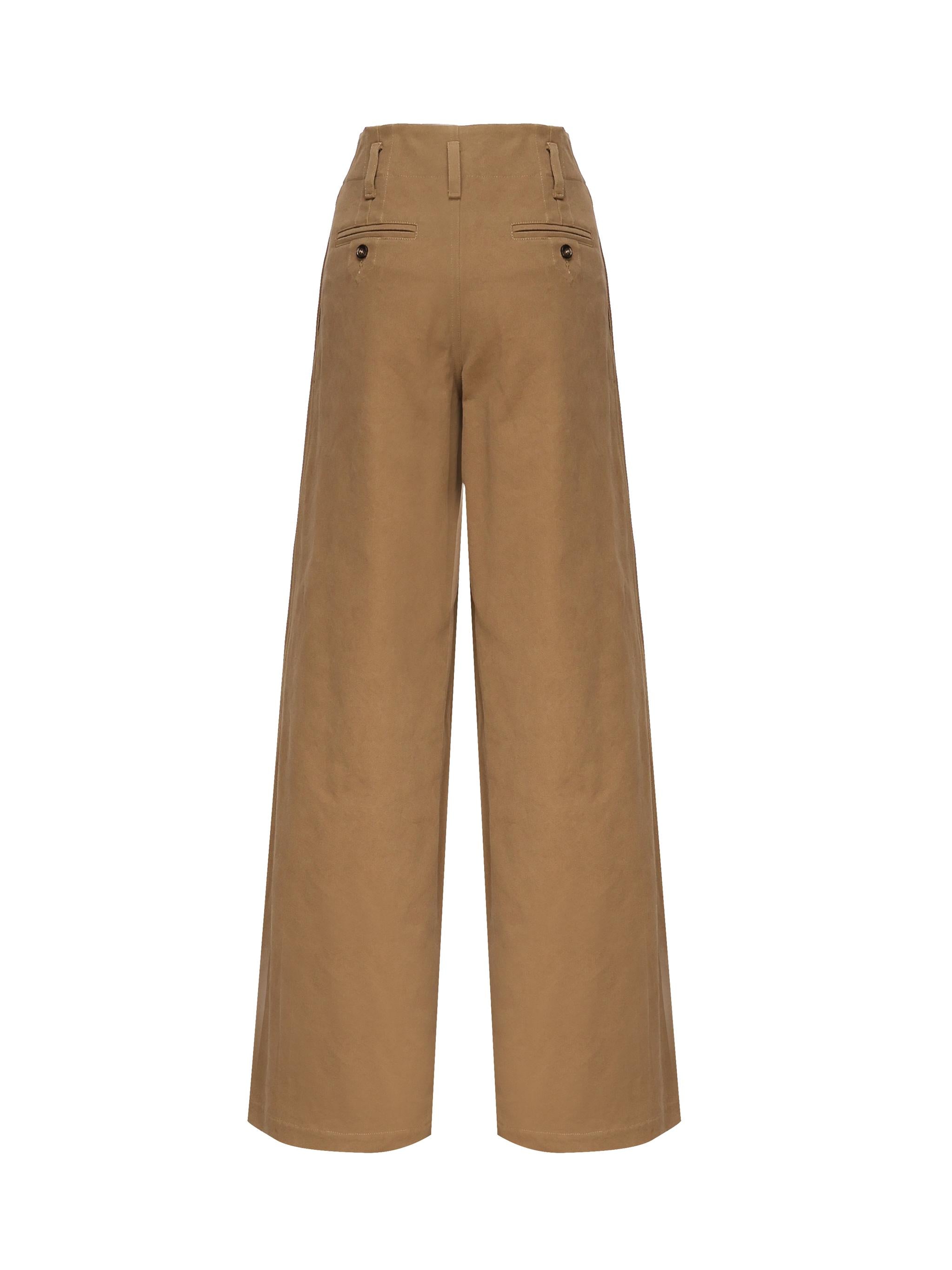 Pantaloni svasati in cotone CHC25APA11365 208 CHLOÉ 