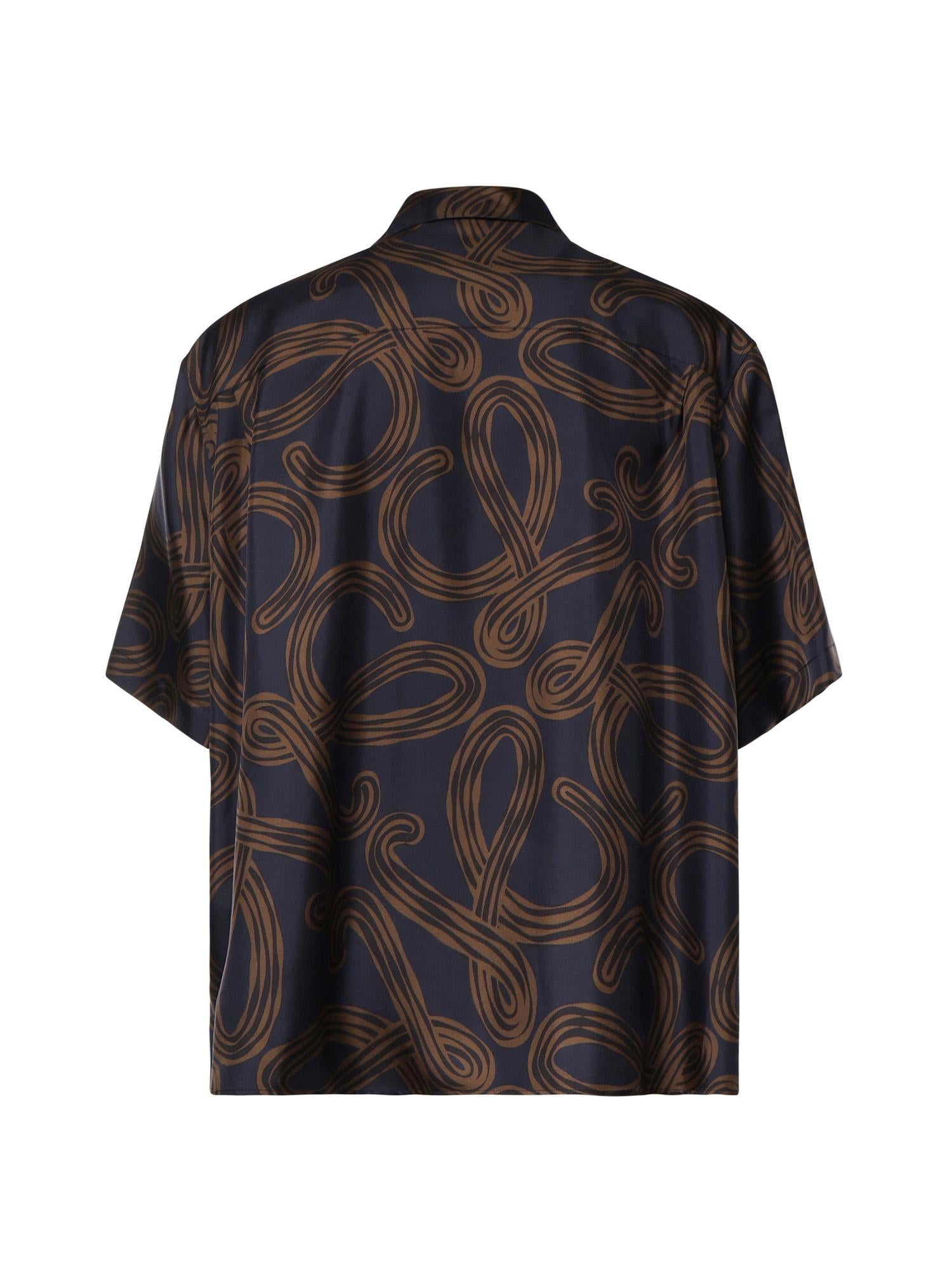 Camicia a maniche corte in seta H616Y05X91 4042 LOEWE 