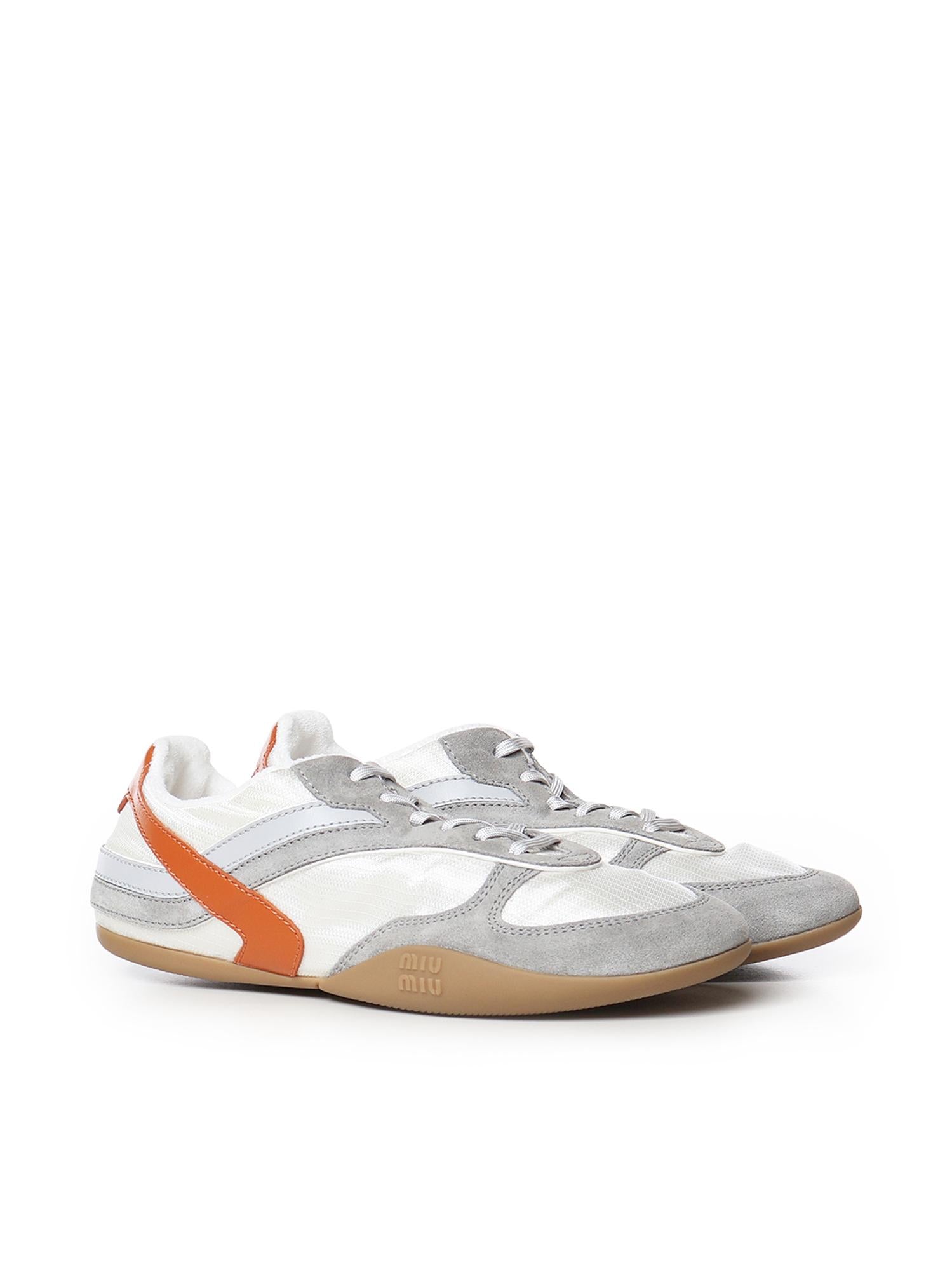 Sneakers Gymnasium in tessuto tecnico e pelle 5E428E 71LF0MIW MIU MIU 