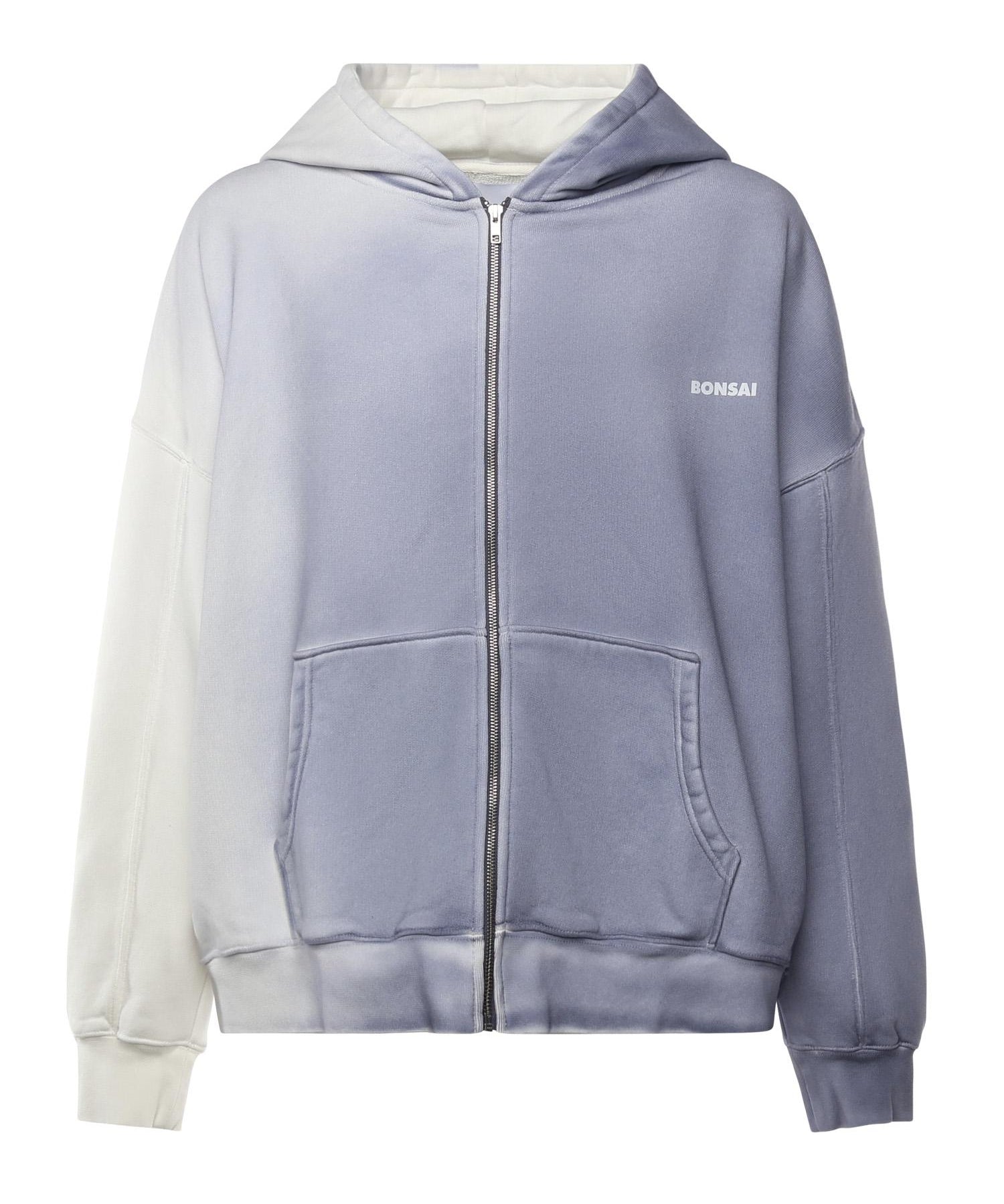 Felpa in cotone con logo SW006001 BLU BONSAI 