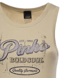 Tank top con lettering vintage 106900 A3BYC19 PINKO 
