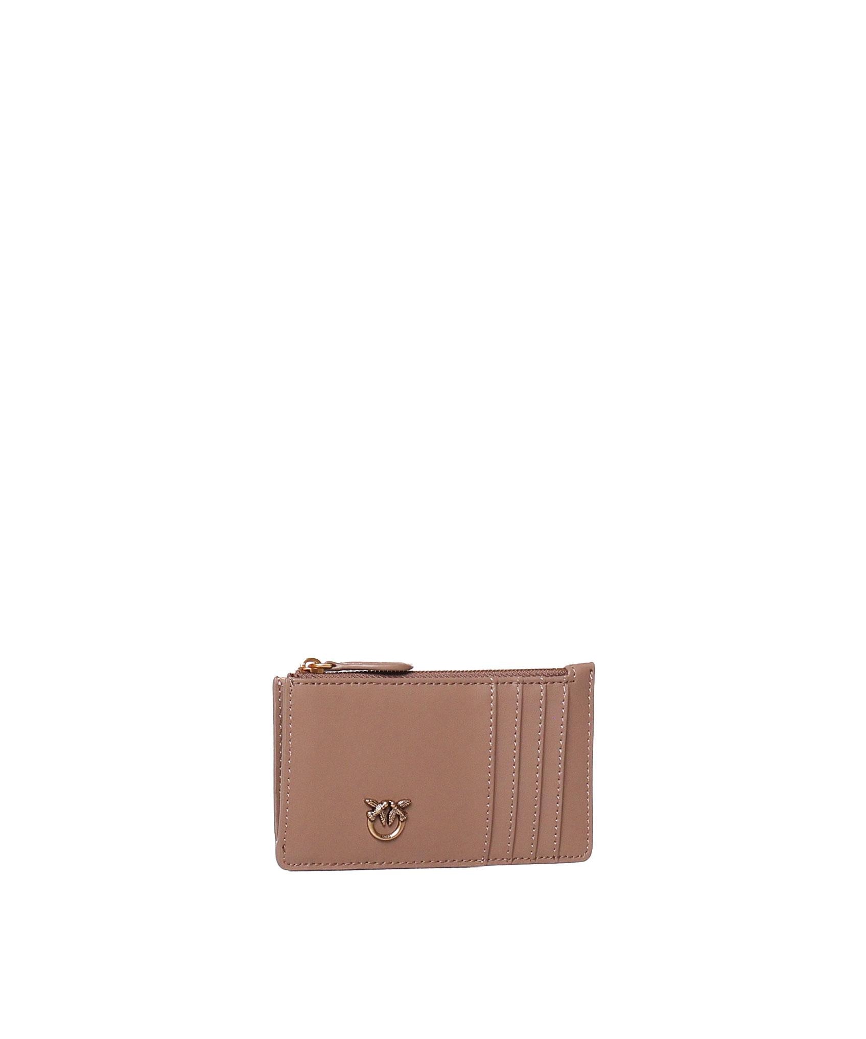 Portafoglio zip-around in pelle 100251 A0F1D01Q PINKO 