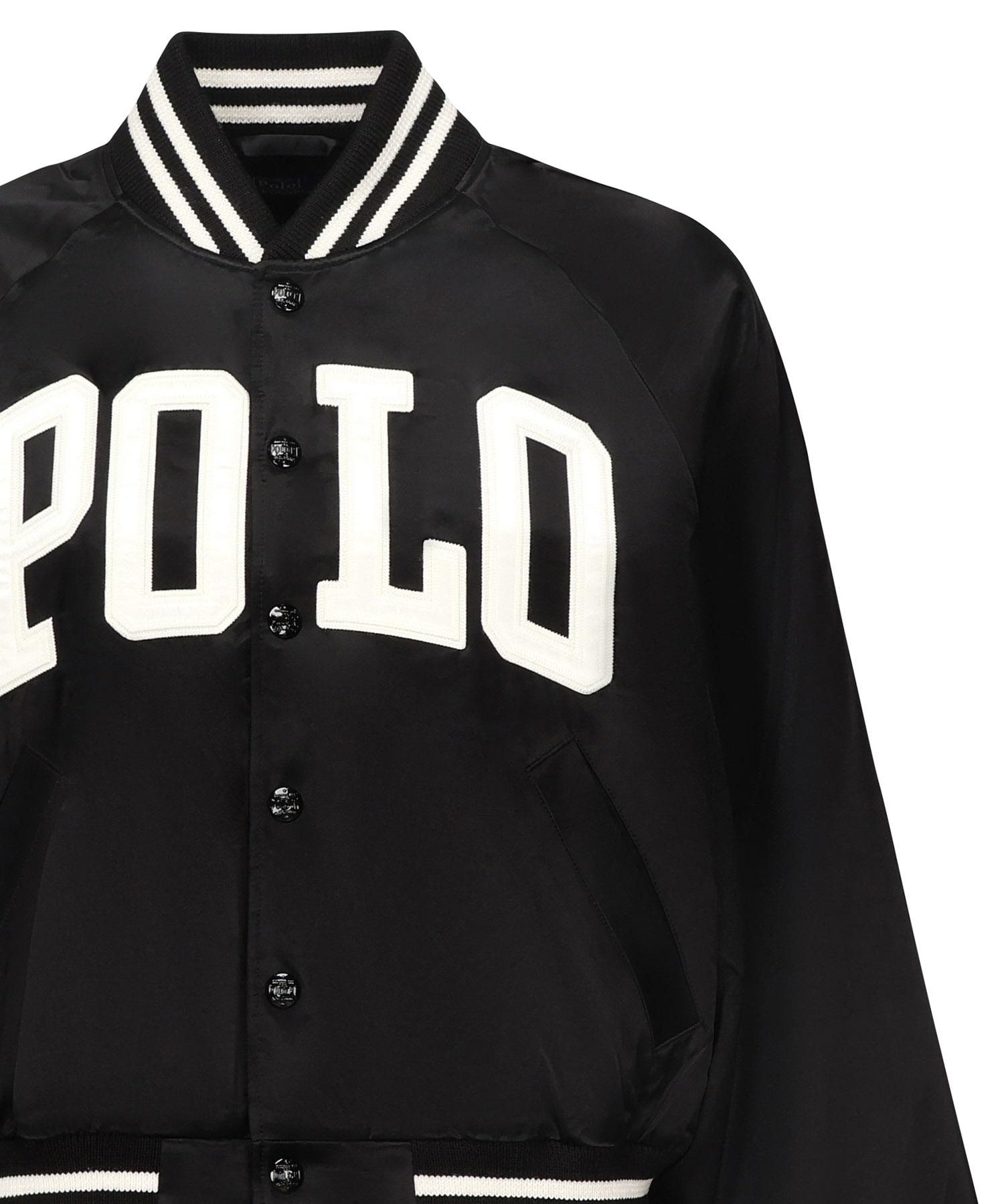 Bomber in raso con logo 211970985 001 POLO RALPH LAUREN 