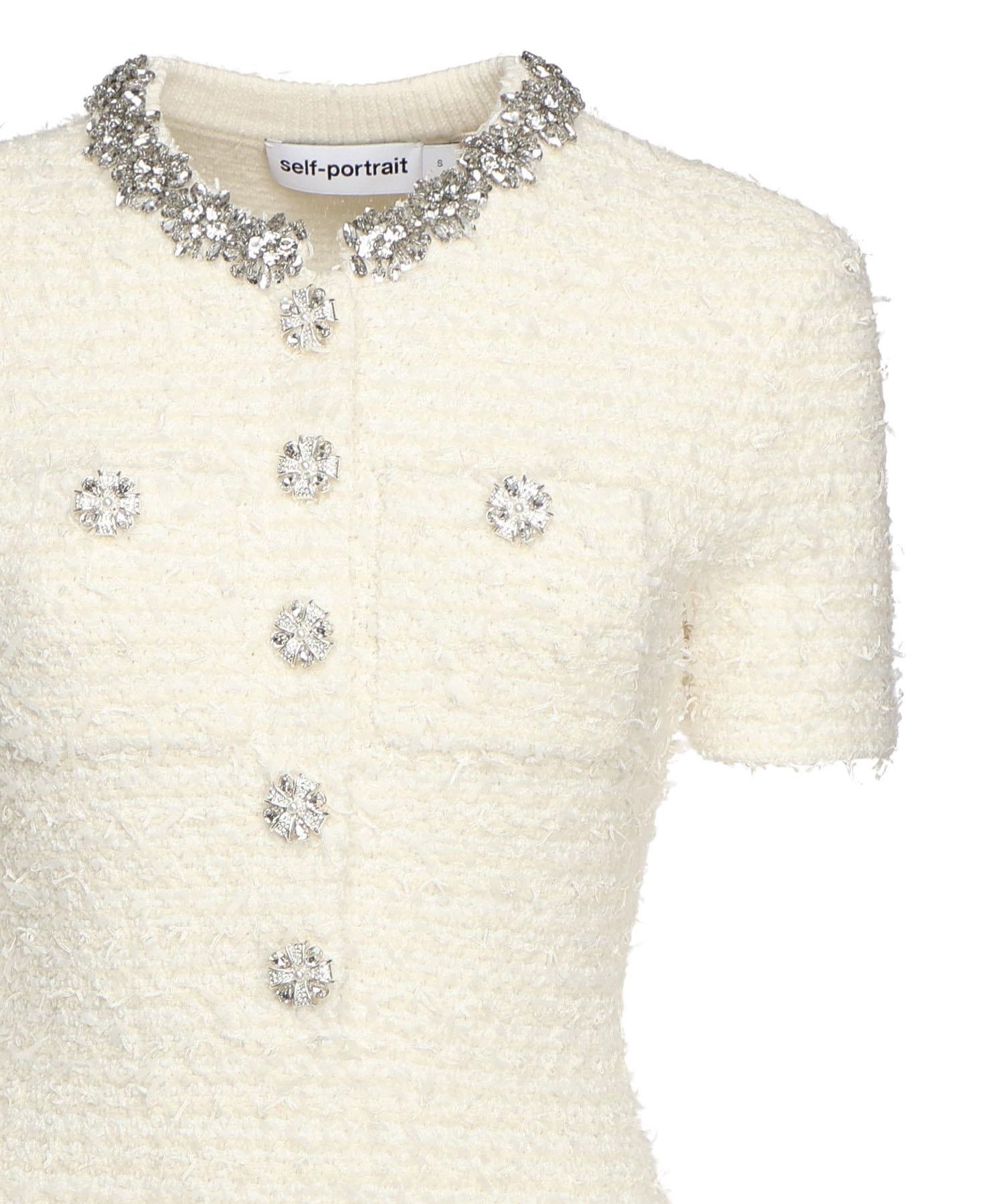 Mini abito in maglia bouclé<BR/> AW25028S C SELF-PORTRAIT 