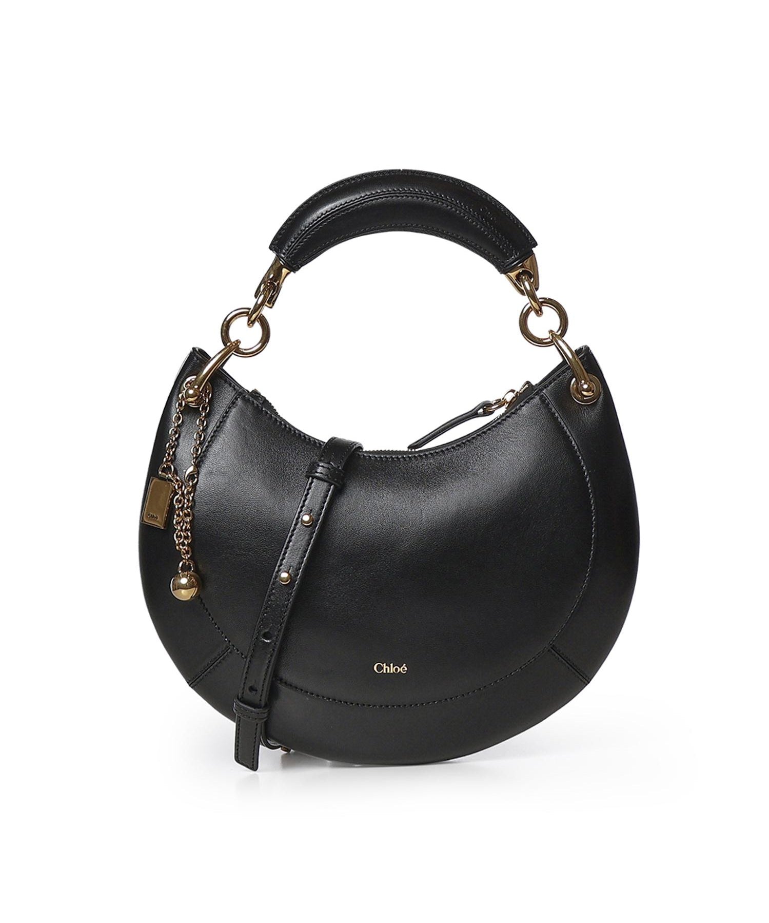 Borsa hobo Chloé Banana piccola in pelle CH26AS921S60 001 CHLOÉ 