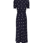 Abito con stampa fiocchi e colletto FABX4113F4595 1844 ALESSANDRA RICH 