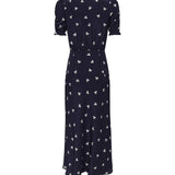 Abito con stampa fiocchi e colletto FABX4113F4595 1844 ALESSANDRA RICH 