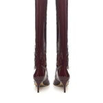 Stivali Stiletto in vernice PX504XVN01 PINOT NOIR PARIS TEXAS 