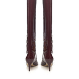 Stivali Stiletto in vernice PX504XVN01 PINOT NOIR PARIS TEXAS 
