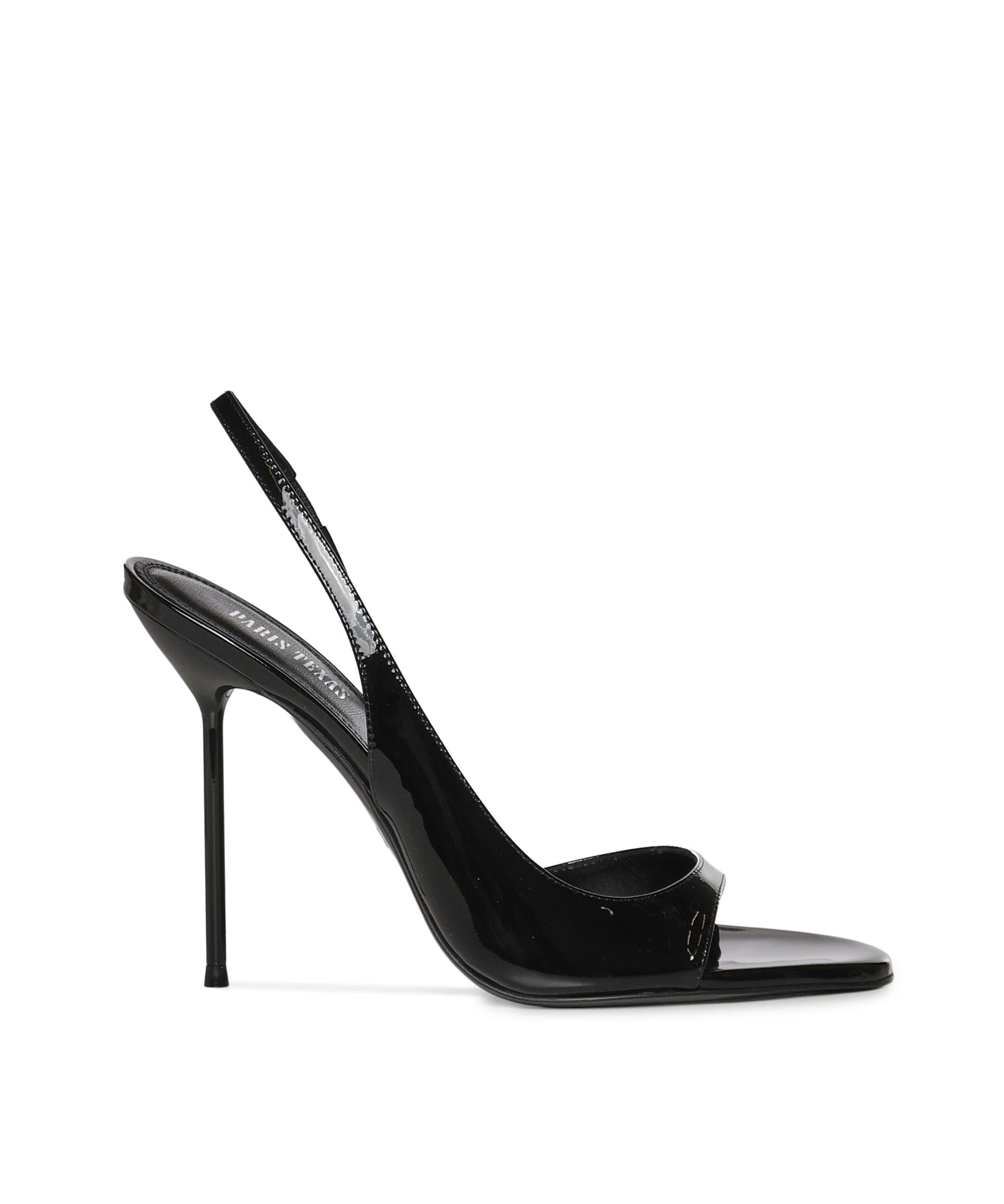 Slingback Lidia in vernice PX1950 XVN01PATENT BLACK PARIS TEXAS 