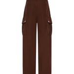 Pantaloni fluidi in cotone 106278 A2ERL78 PINKO 