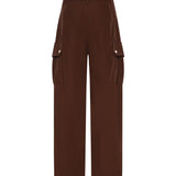 Pantaloni fluidi in cotone 106278 A2ERL78 PINKO 
