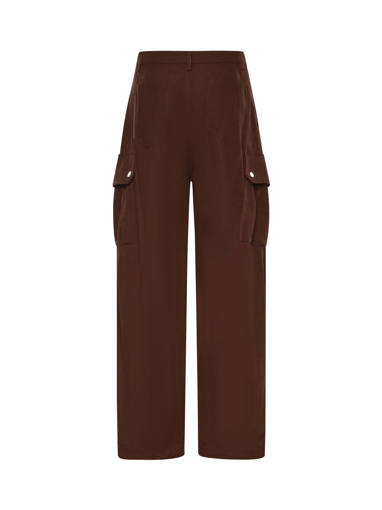 Pantaloni fluidi in cotone 106278 A2ERL78 PINKO 