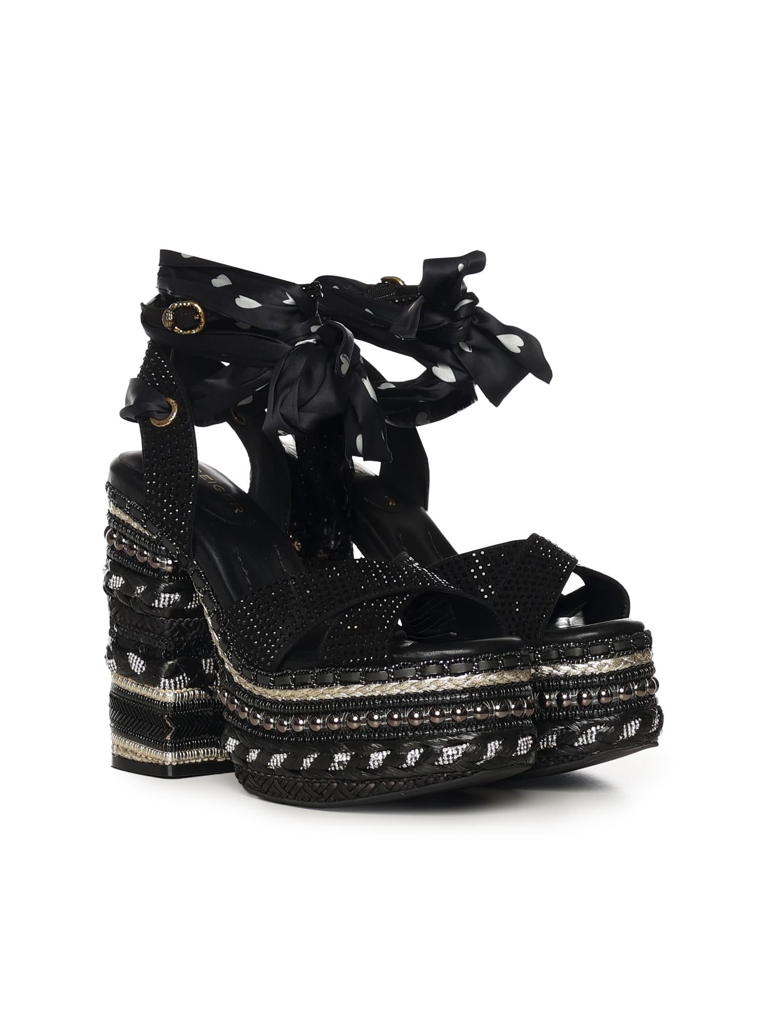 Sandali Chelsea Scarf Platform 4352405609 BLACK KURT GEIGER 