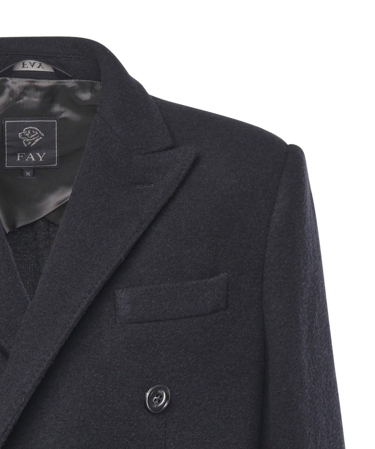 Cappotto doppiopetto in jersey di lana NAM5151018JXLQ U808 FAY 